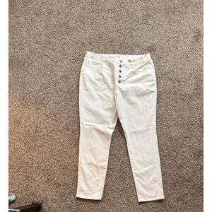 a.n.a High-Rise Skinny White Pants
